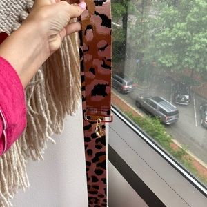 Cheetah print purse strap